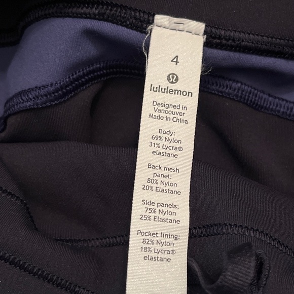Lululemon Athletica Sz 4 Tight Breathe Easy Mesh See Through Crop Leggings - Picture 9 of 9